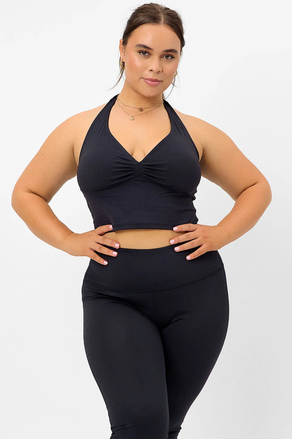 Lively Halter Sports Bra- Black