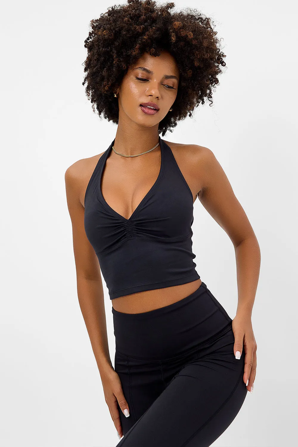 Lively Halter Sports Bra- Black