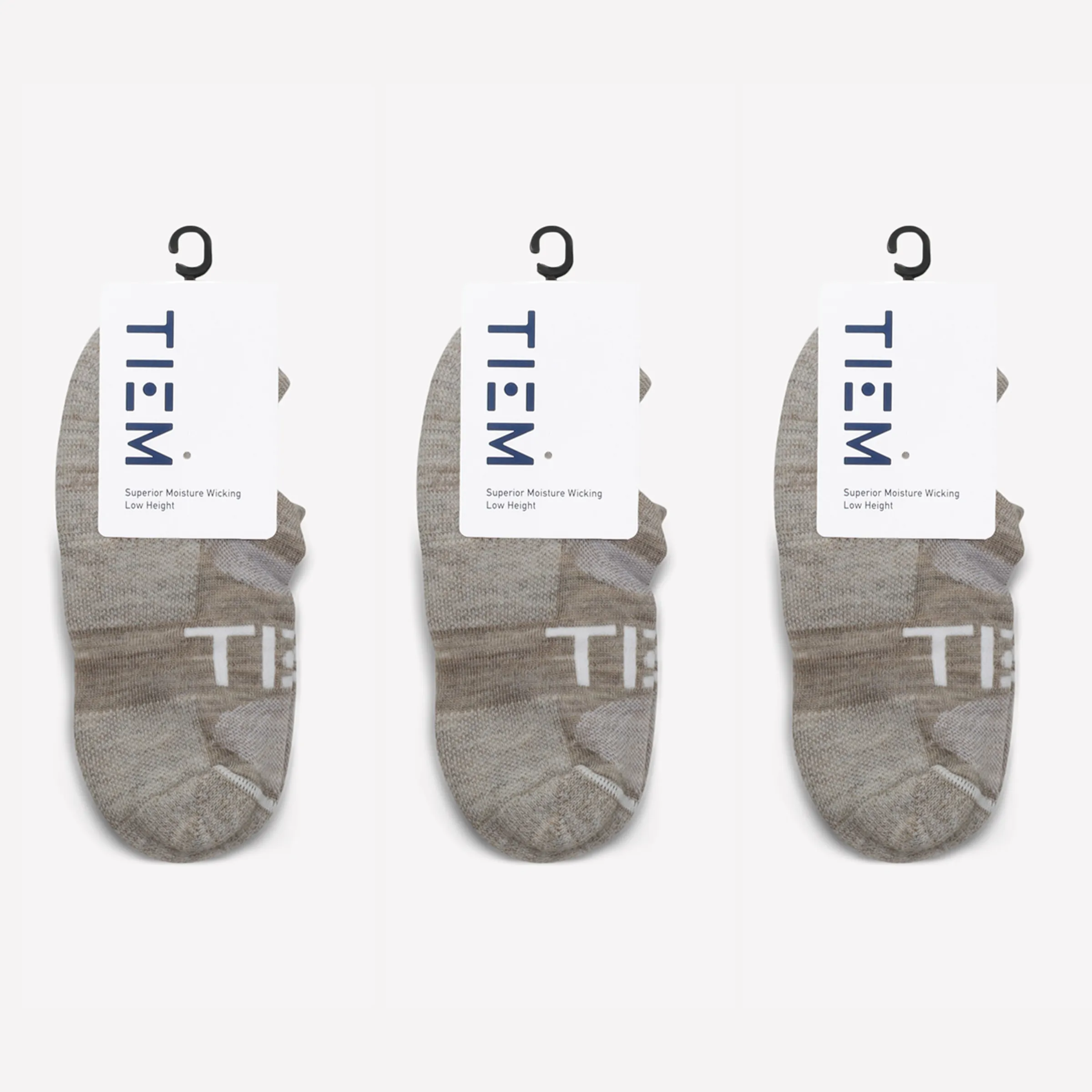 Low-cut Performance Wool Socks (3 pairs) - Oatmeal