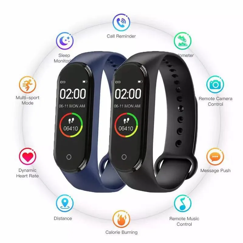 M4 Pro Smart Fitness Watch with Body Temperature Monitor