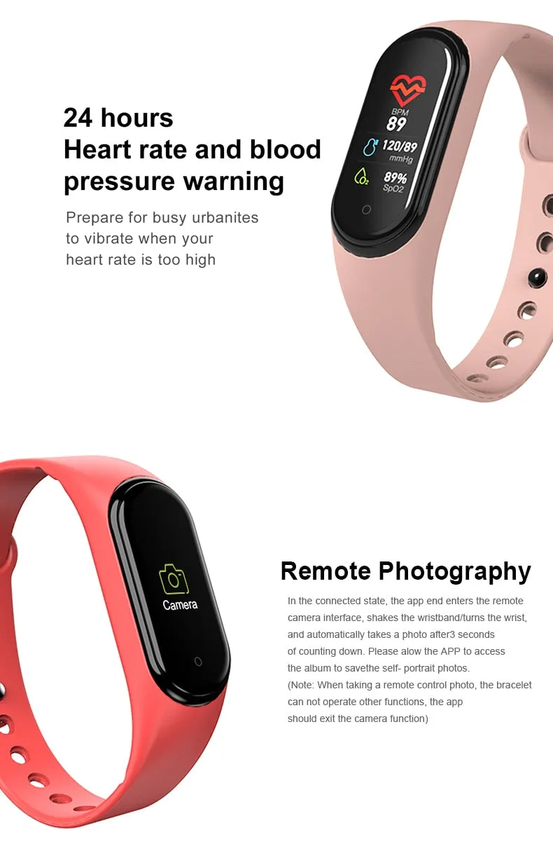 M4 Pro Smart Fitness Watch with Body Temperature Monitor