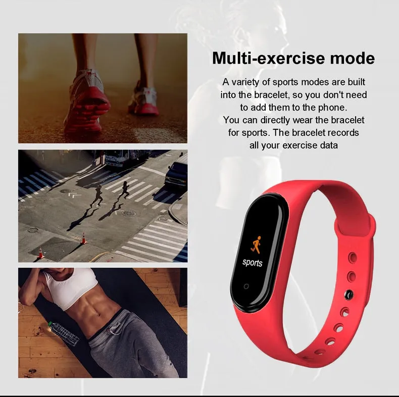 M4 Pro Smart Fitness Watch with Body Temperature Monitor