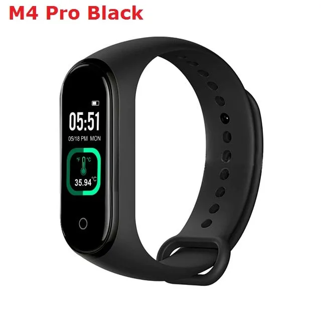 M4 Pro Smart Fitness Watch with Body Temperature Monitor