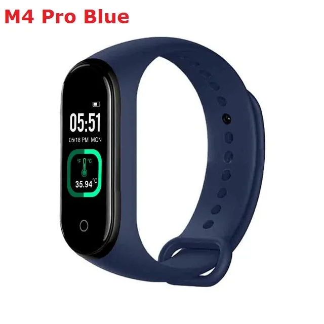 M4 Pro Smart Fitness Watch with Body Temperature Monitor