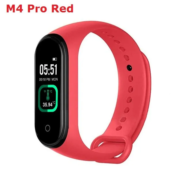 M4 Pro Smart Fitness Watch with Body Temperature Monitor