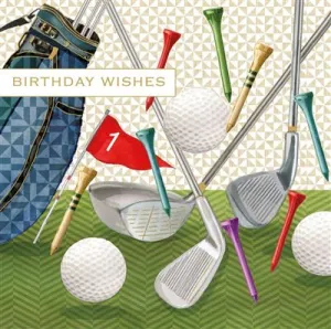 Male Birthday - Pizazz Golf Bag