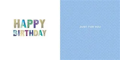 Male Birthday - Pizazz Graphic Text