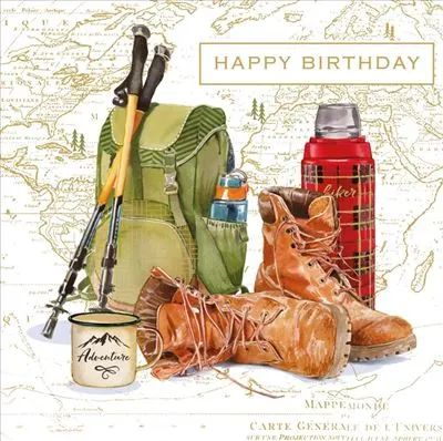 Male Birthday - Pizazz Hiker & Boots