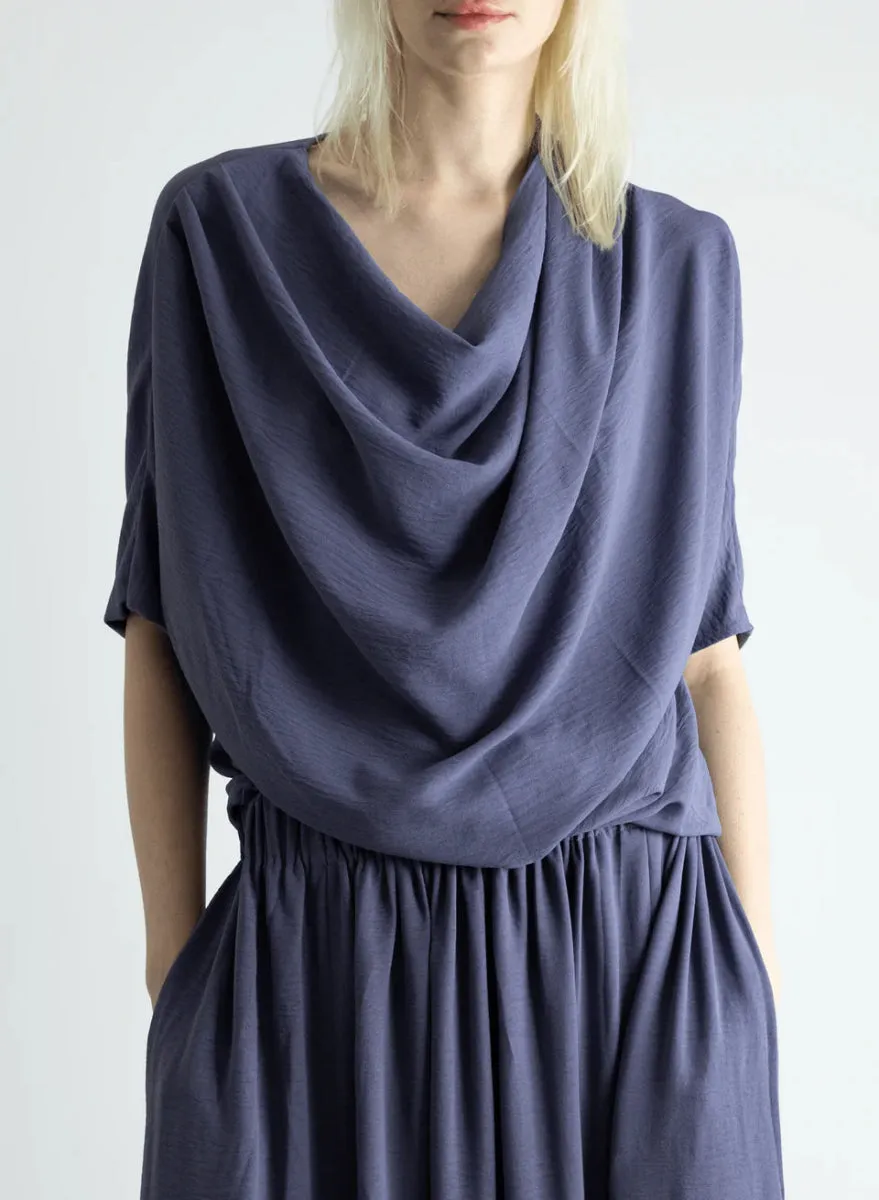 Meg Abstraction Cowl Top (Lilac)