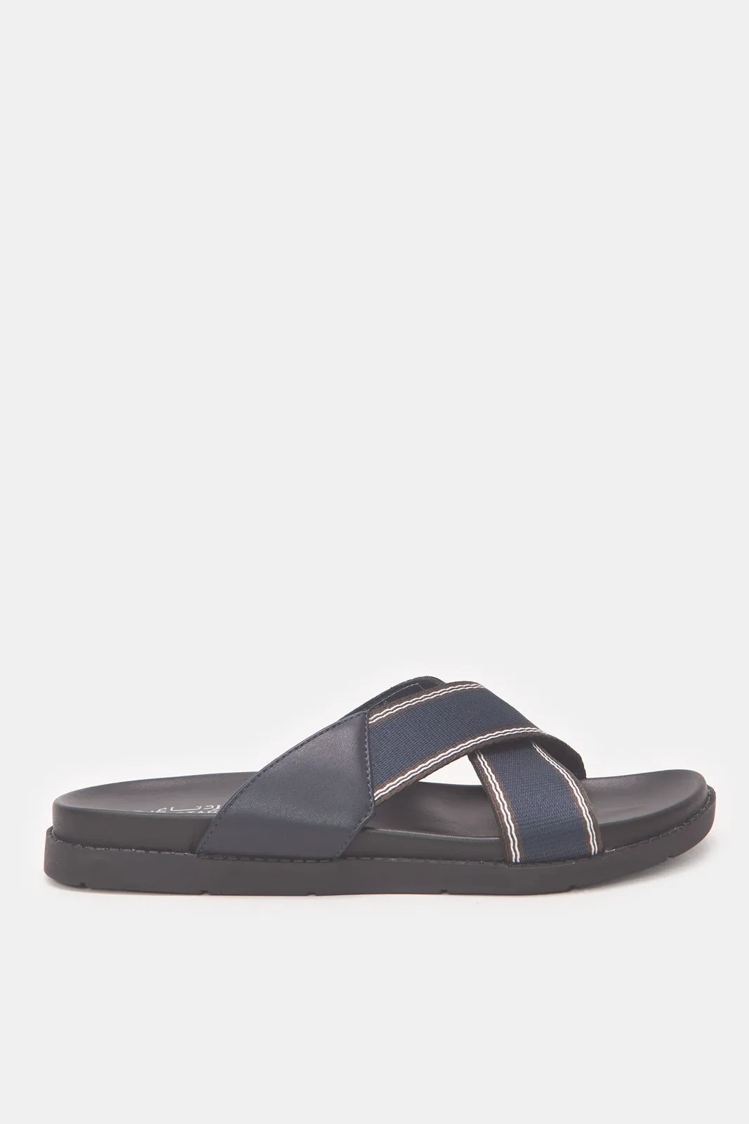 Men Navy Criss Cross Sandal