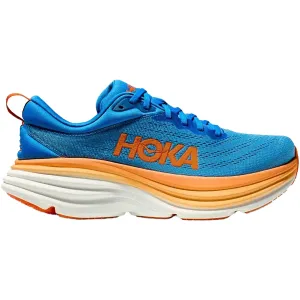 Men's Hoka Bondi 8 Coastal Sky/Vibrant Orange Mesh