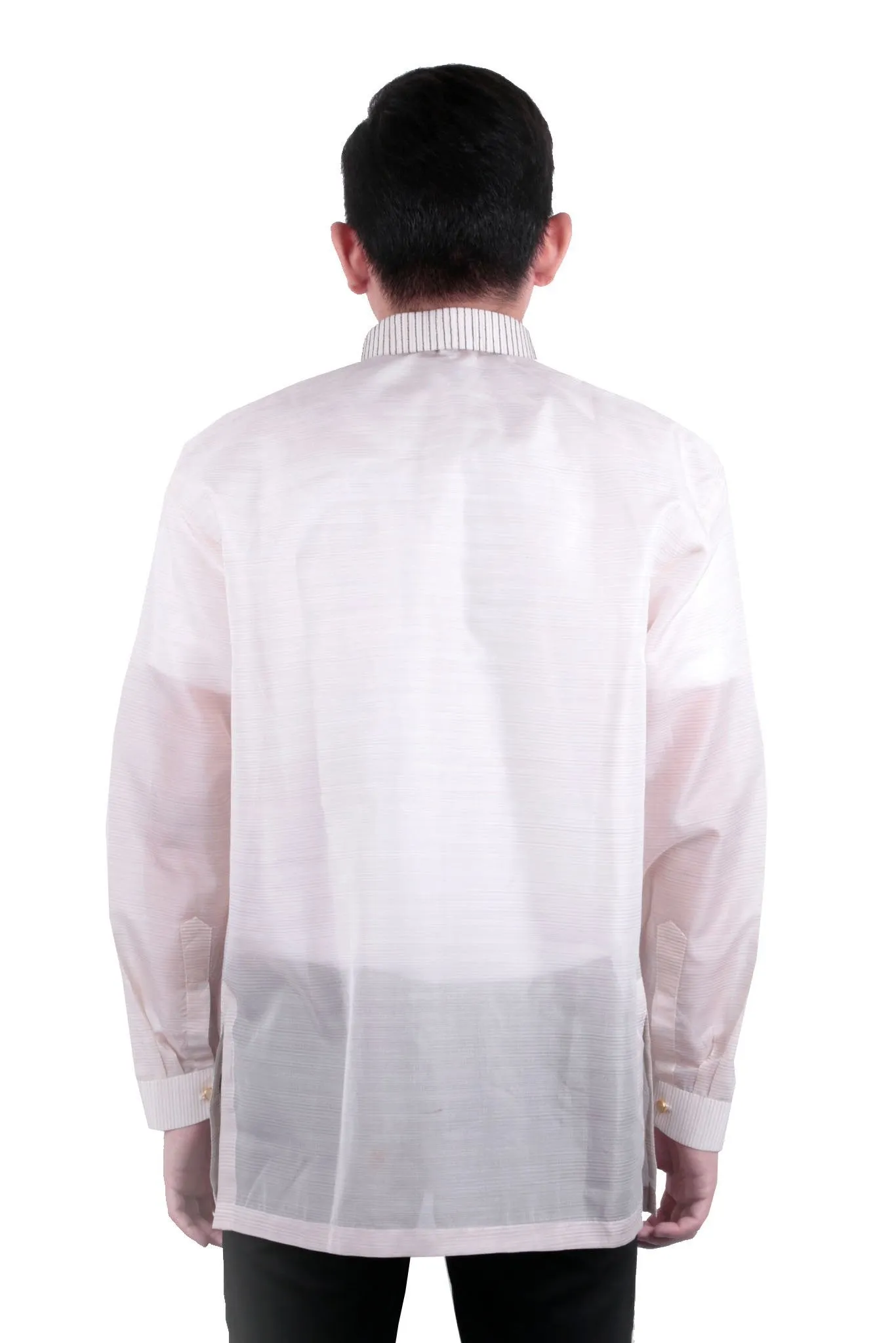 MJ34 - MADE-TO-ORDER - Jusi Pina Barong Tagalog Ethnic Burda