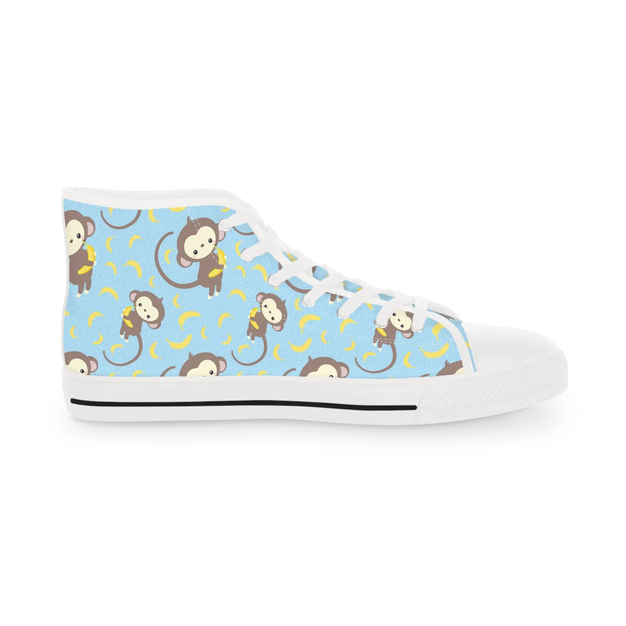 Monkey and Banana Men's High Top Sneakers