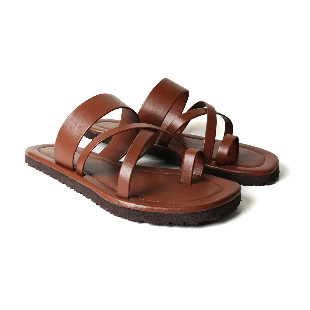 Monkstory Strappy Sandals - Vintage Tan