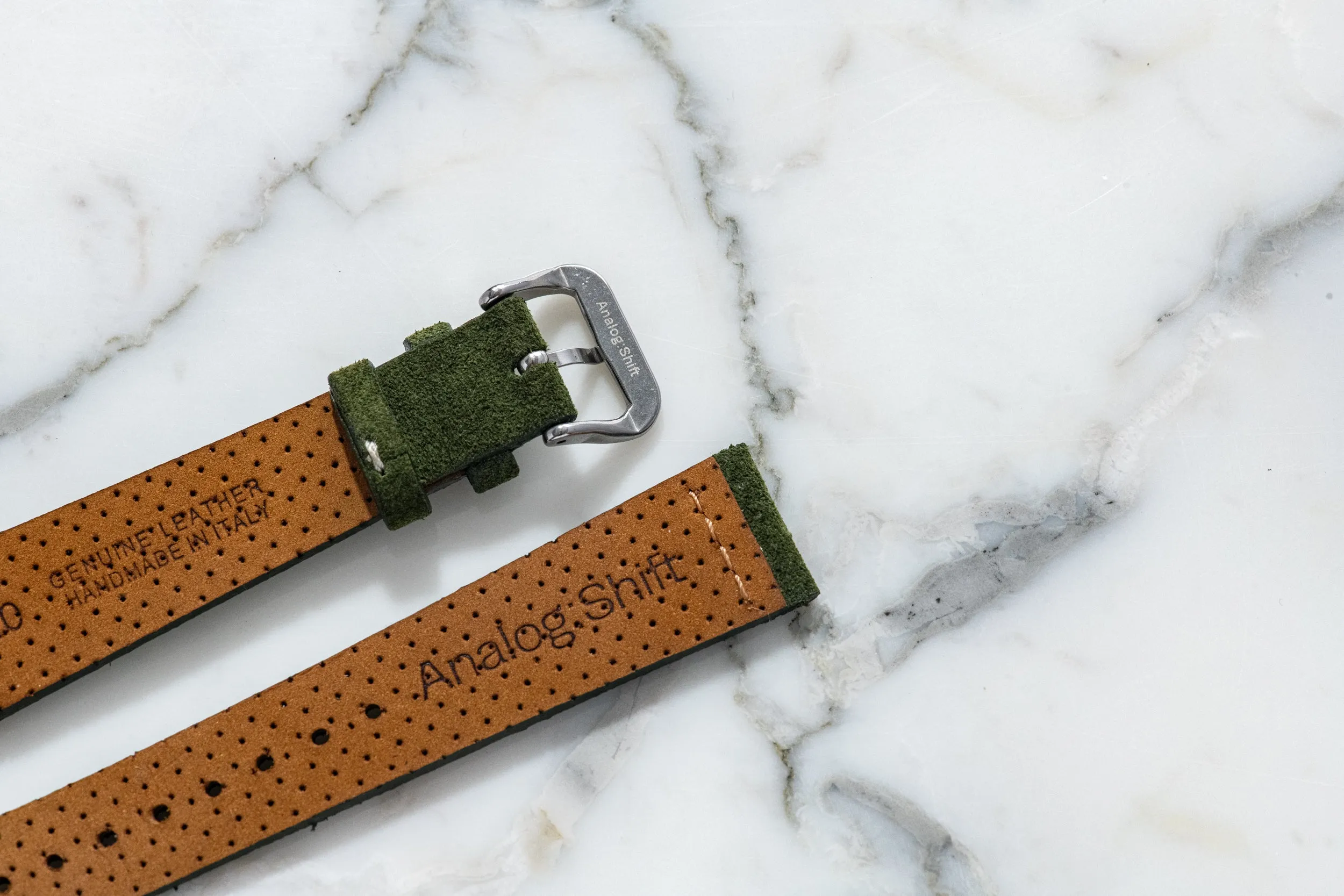 Montserrat Green II Suede Strap