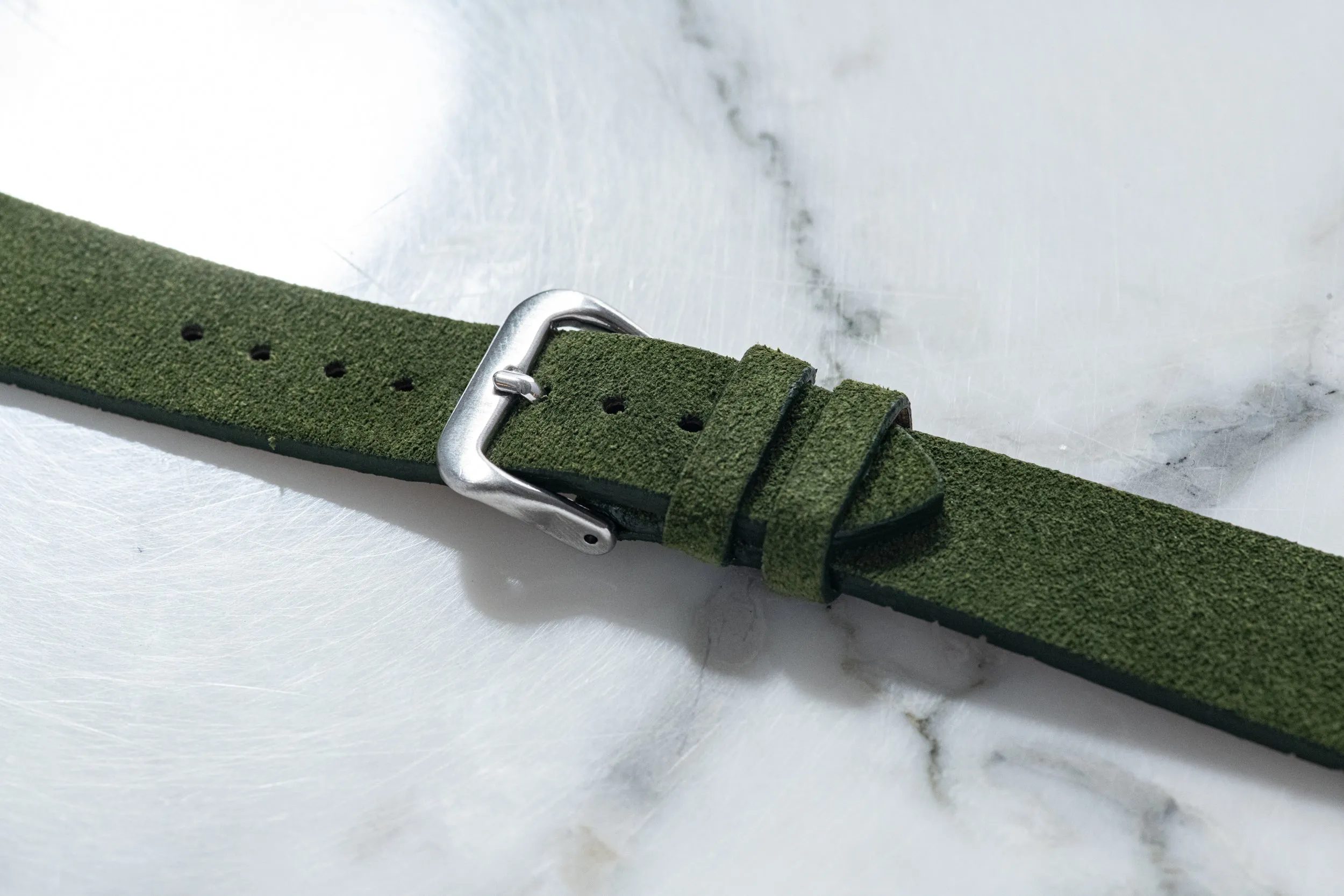 Montserrat Green II Suede Strap