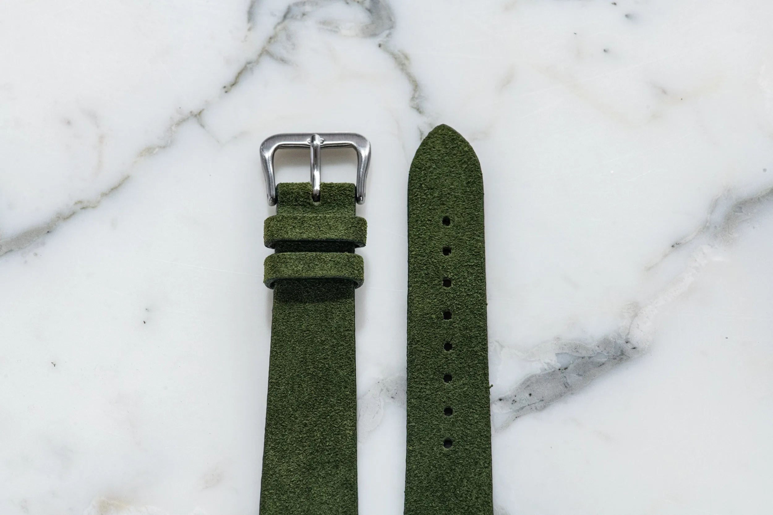 Montserrat Green II Suede Strap