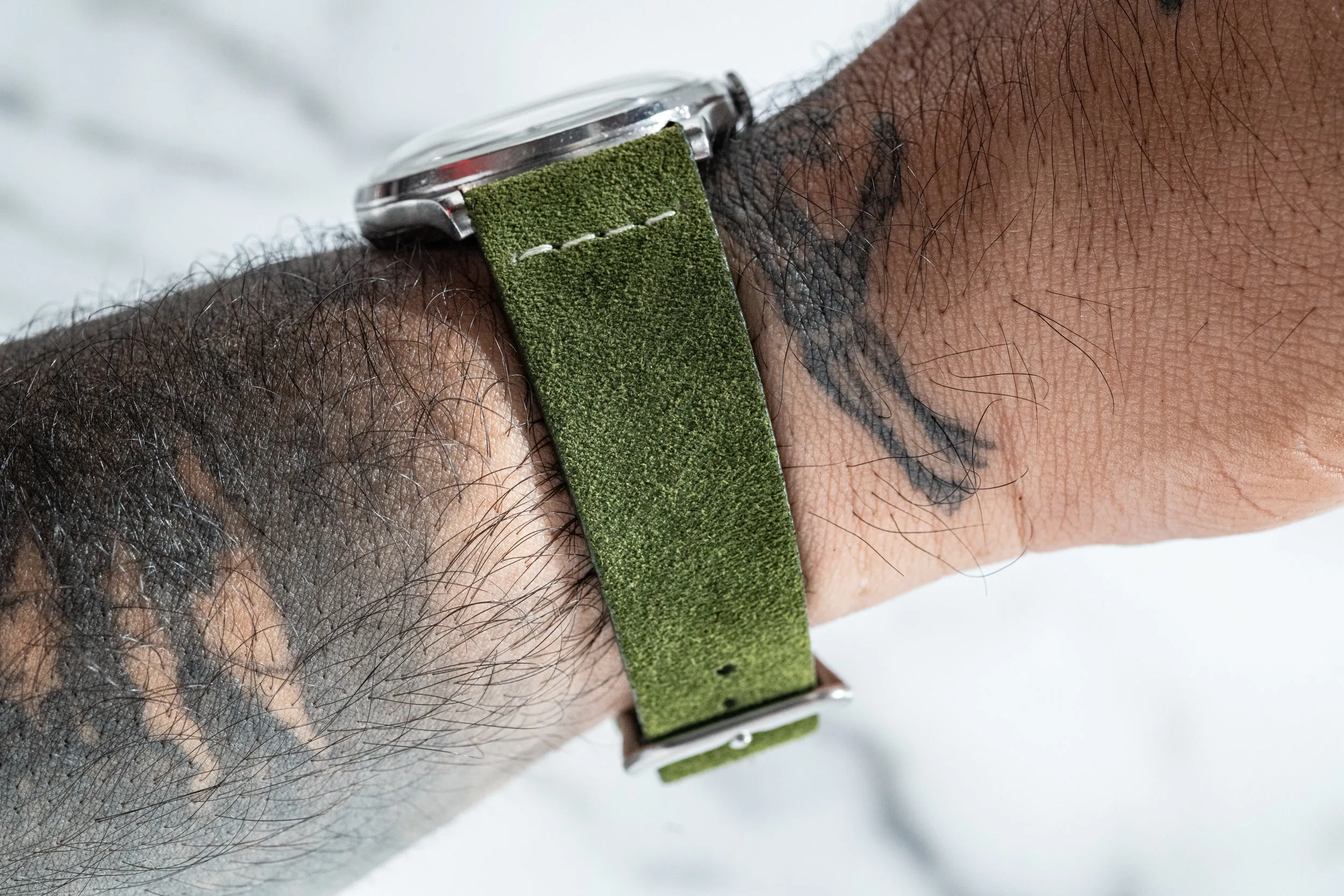 Montserrat Green II Suede Strap