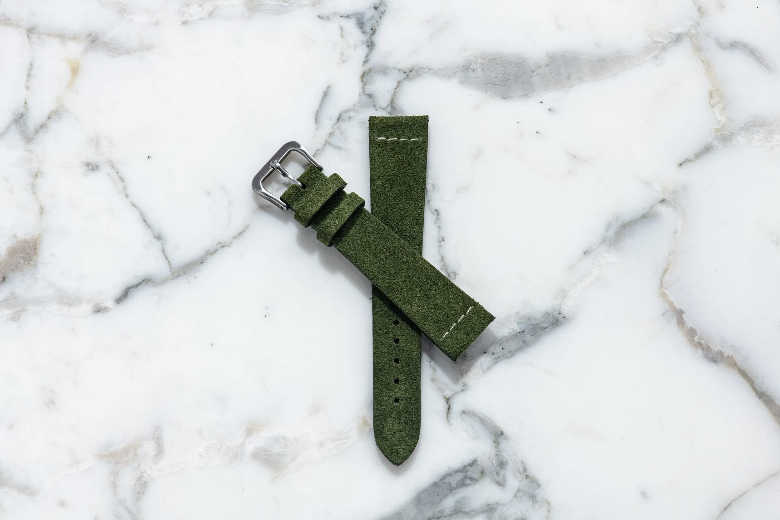 Montserrat Green II Suede Strap