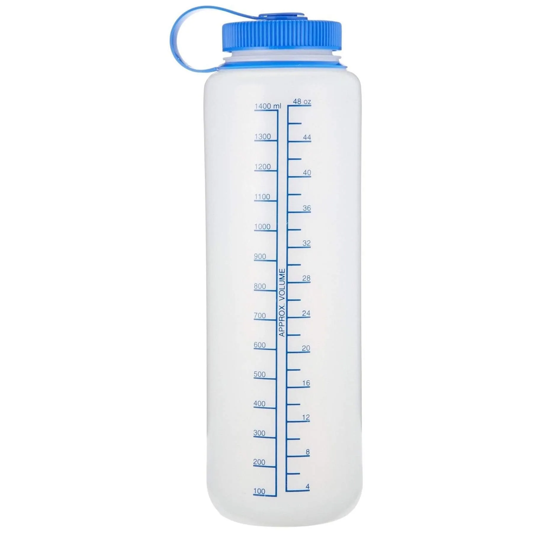 Nalgene Combo 48 oz GREY Silo Tritan Wide Mouth Hydration Bottle with Blue Ca...