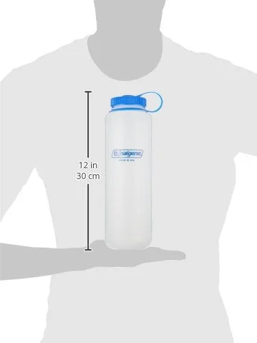 Nalgene Combo 48 oz GREY Silo Tritan Wide Mouth Hydration Bottle with Blue Ca...