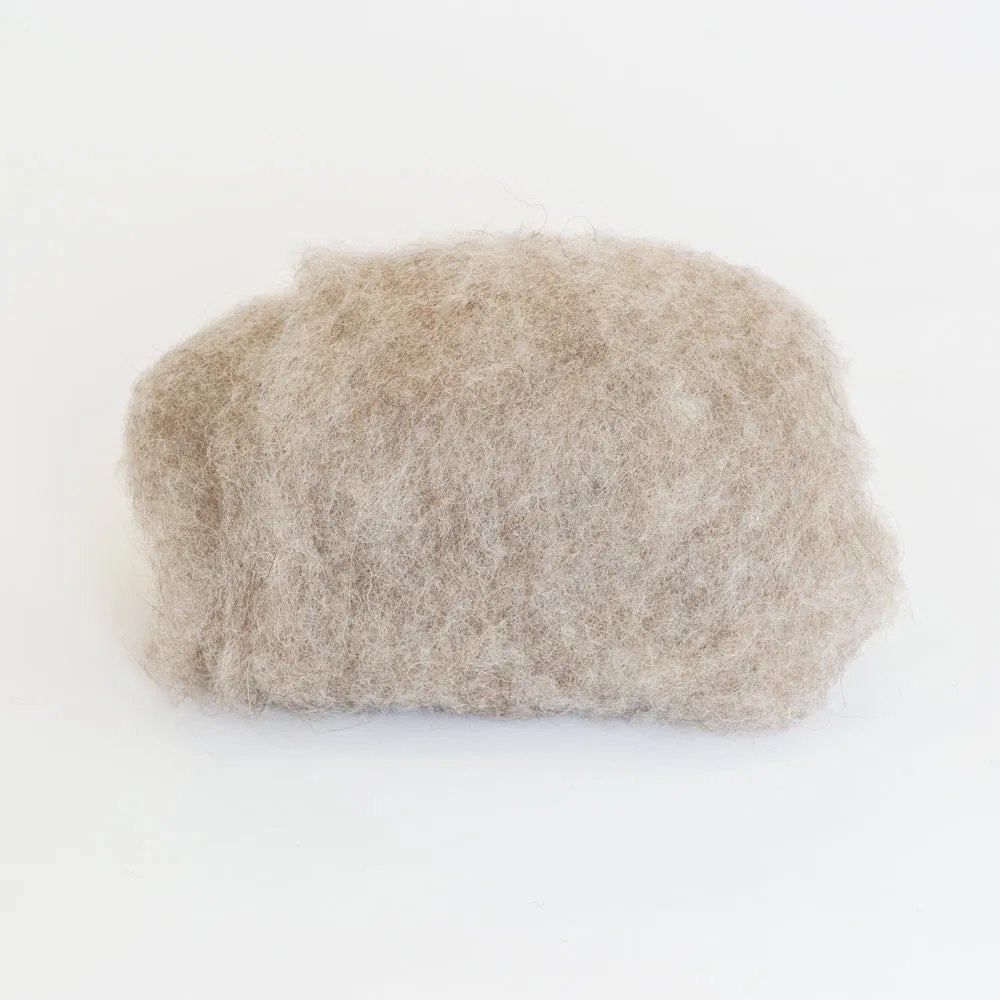 Natural grey - Bergschaf Tyrollean wool for wet felting