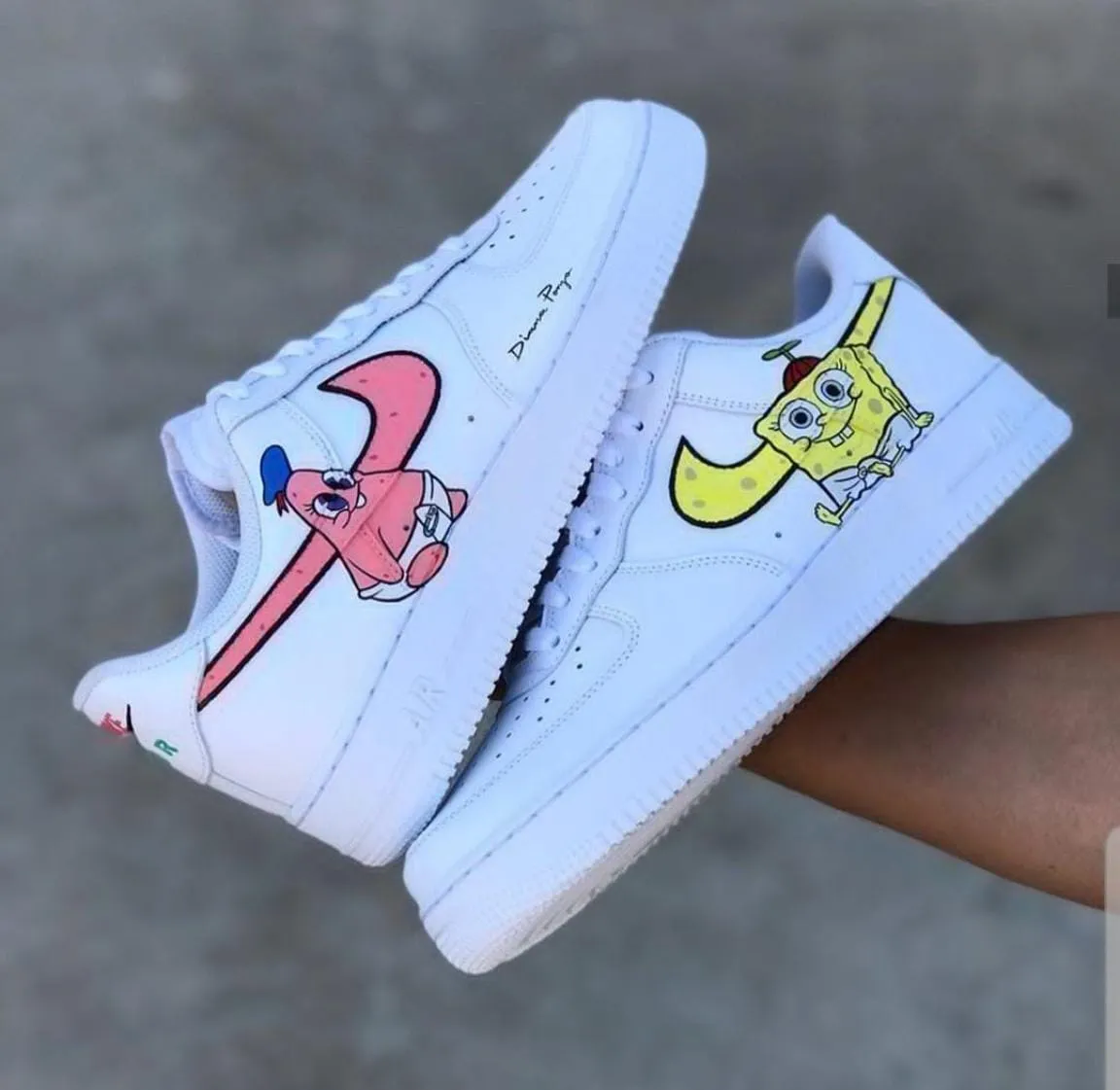 NEW*  Pre-Order * Custom Made Sponge Bob Hand Painted Sneakers