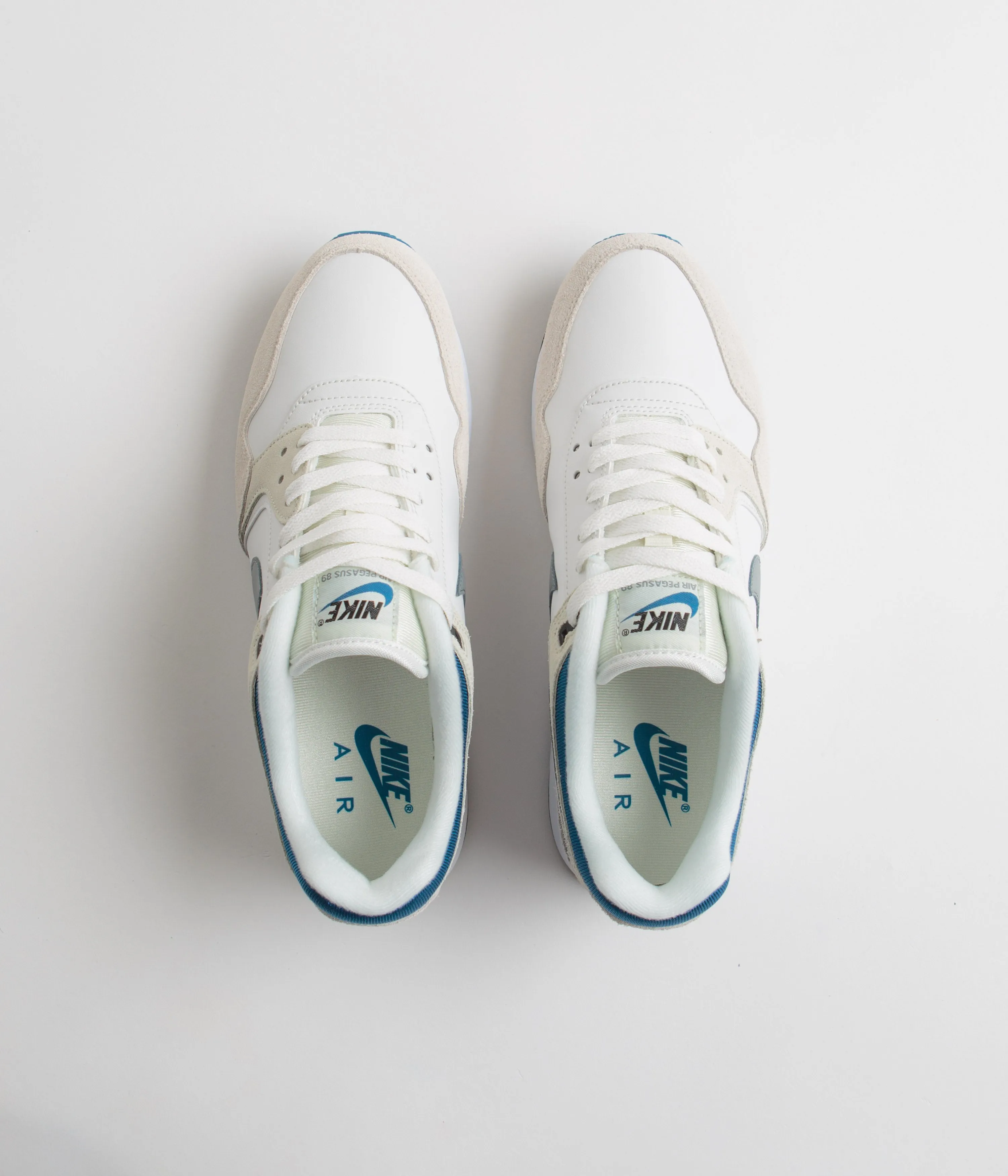 Nike Air Pegasus 89 Shoes - Summit White / Cool Grey - Industrial Blue