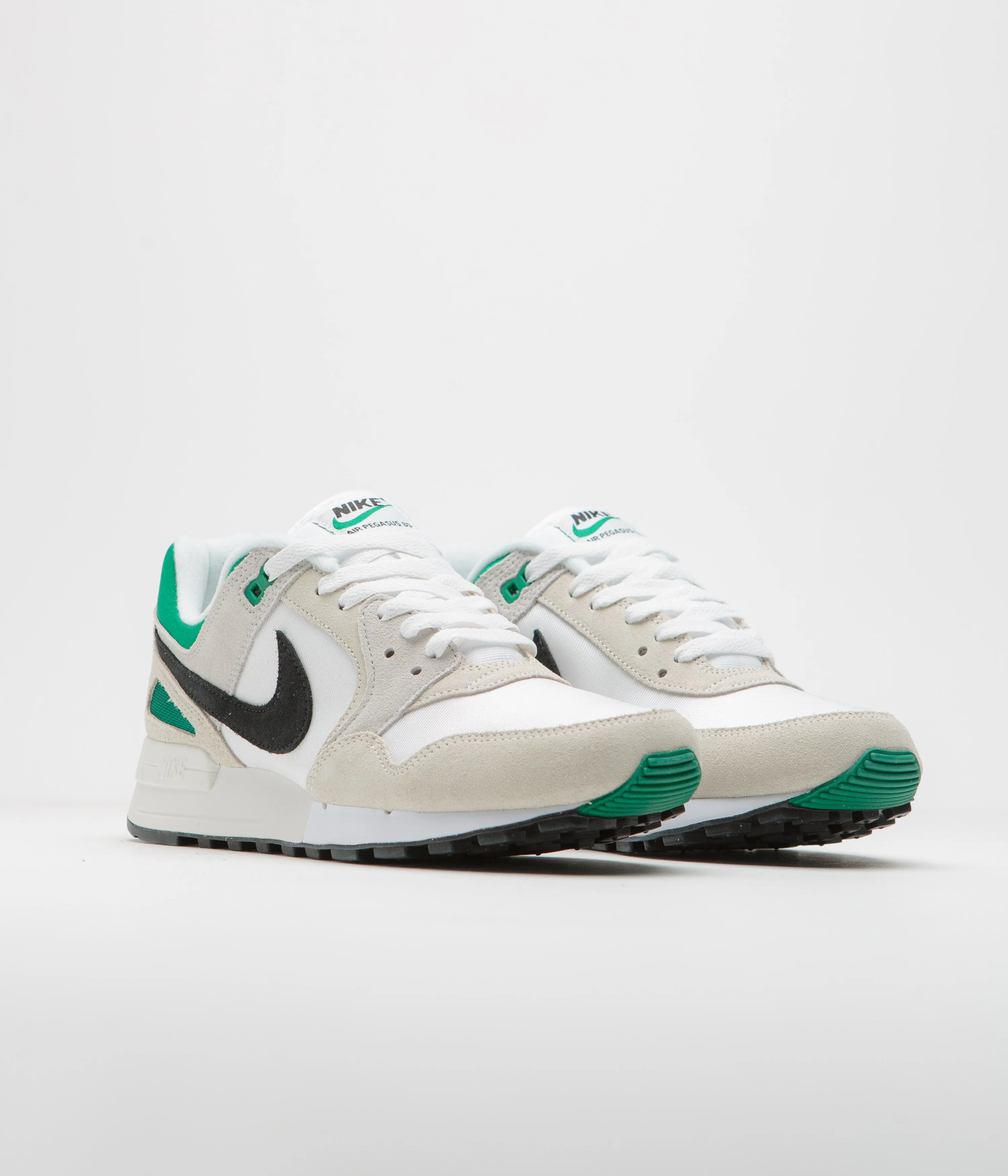 Nike Air Pegasus 89 Shoes - White / Black - Malachite - Photon Dust