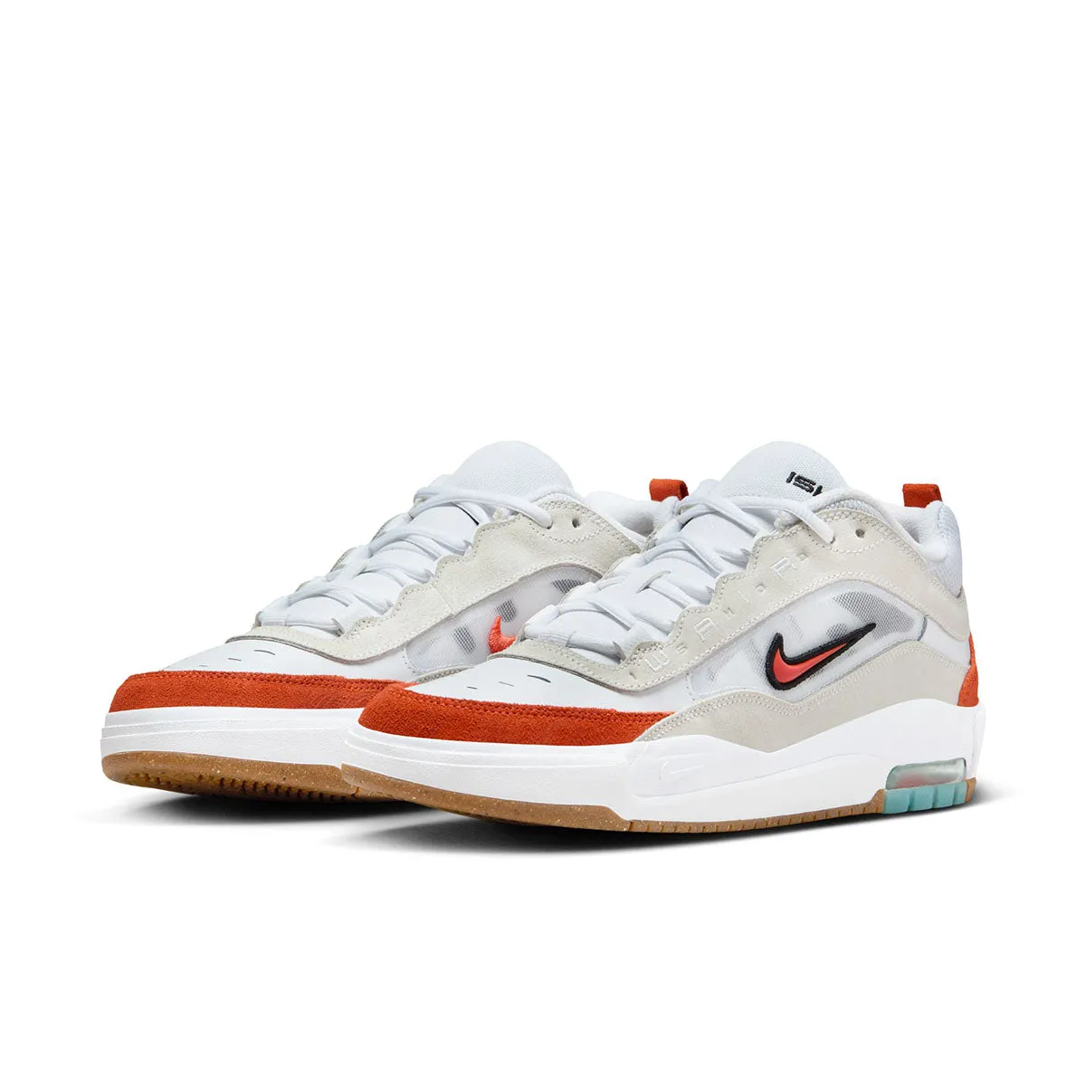 Nike SB - Ishod Air Max Shoes White/Orange-Summit White-Black