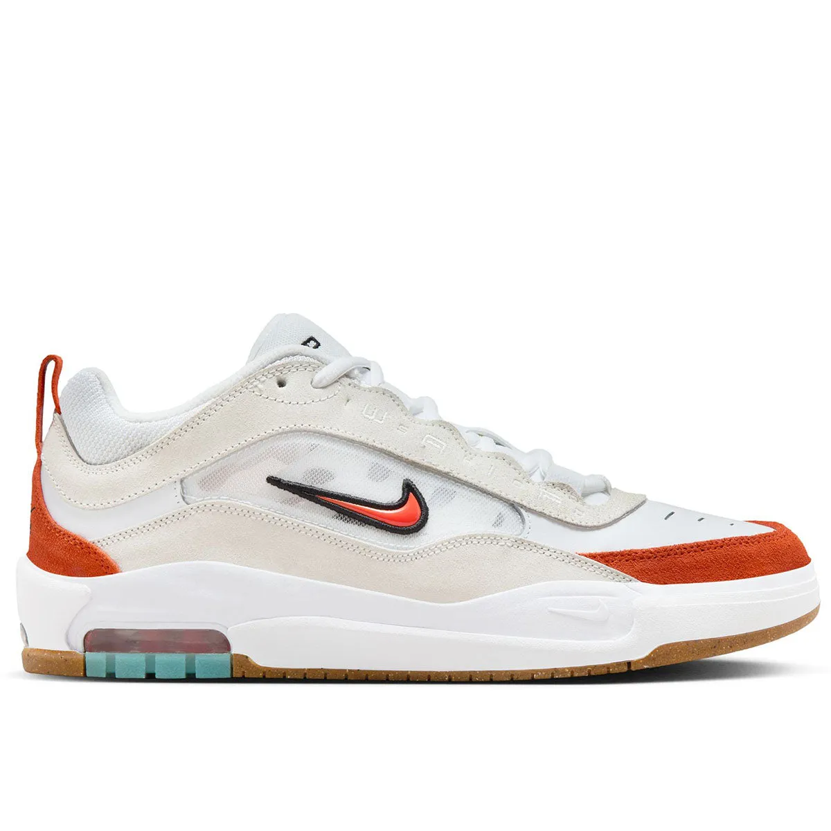 Nike SB - Ishod Air Max Shoes White/Orange-Summit White-Black