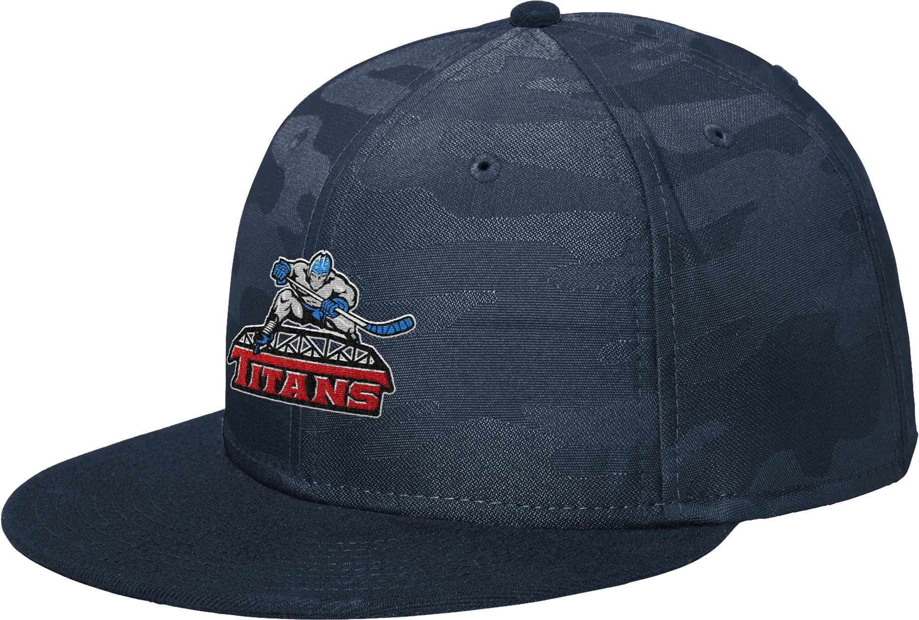 NJ Titans New Era Camo Flat Bill Snapback Cap