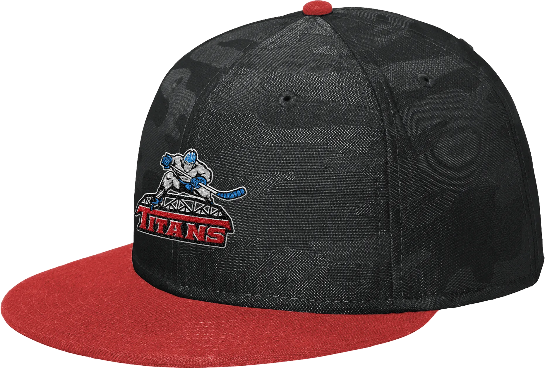 NJ Titans New Era Camo Flat Bill Snapback Cap