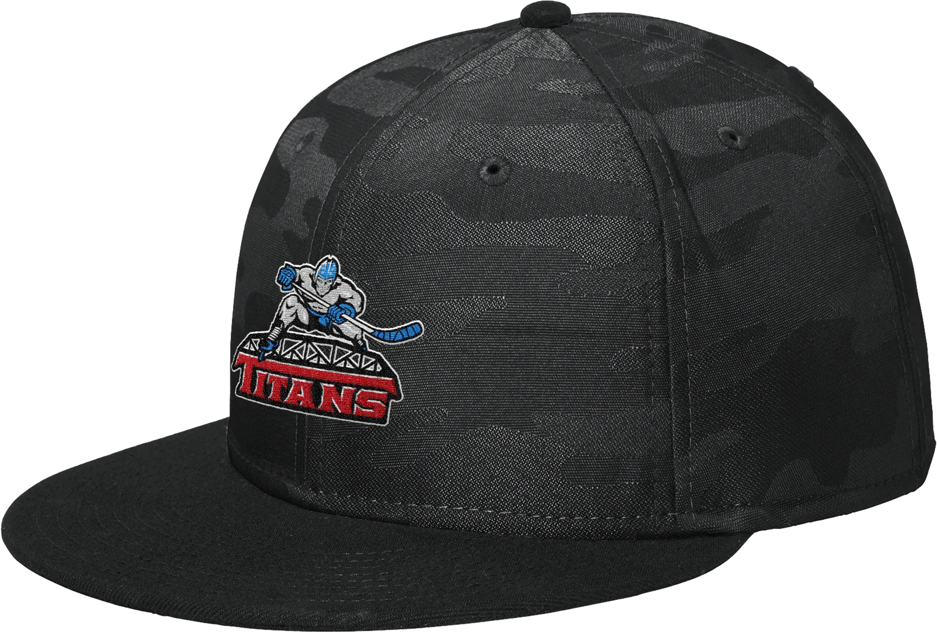 NJ Titans New Era Camo Flat Bill Snapback Cap