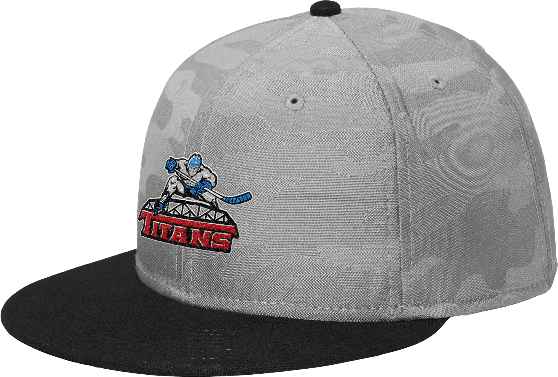 NJ Titans New Era Camo Flat Bill Snapback Cap