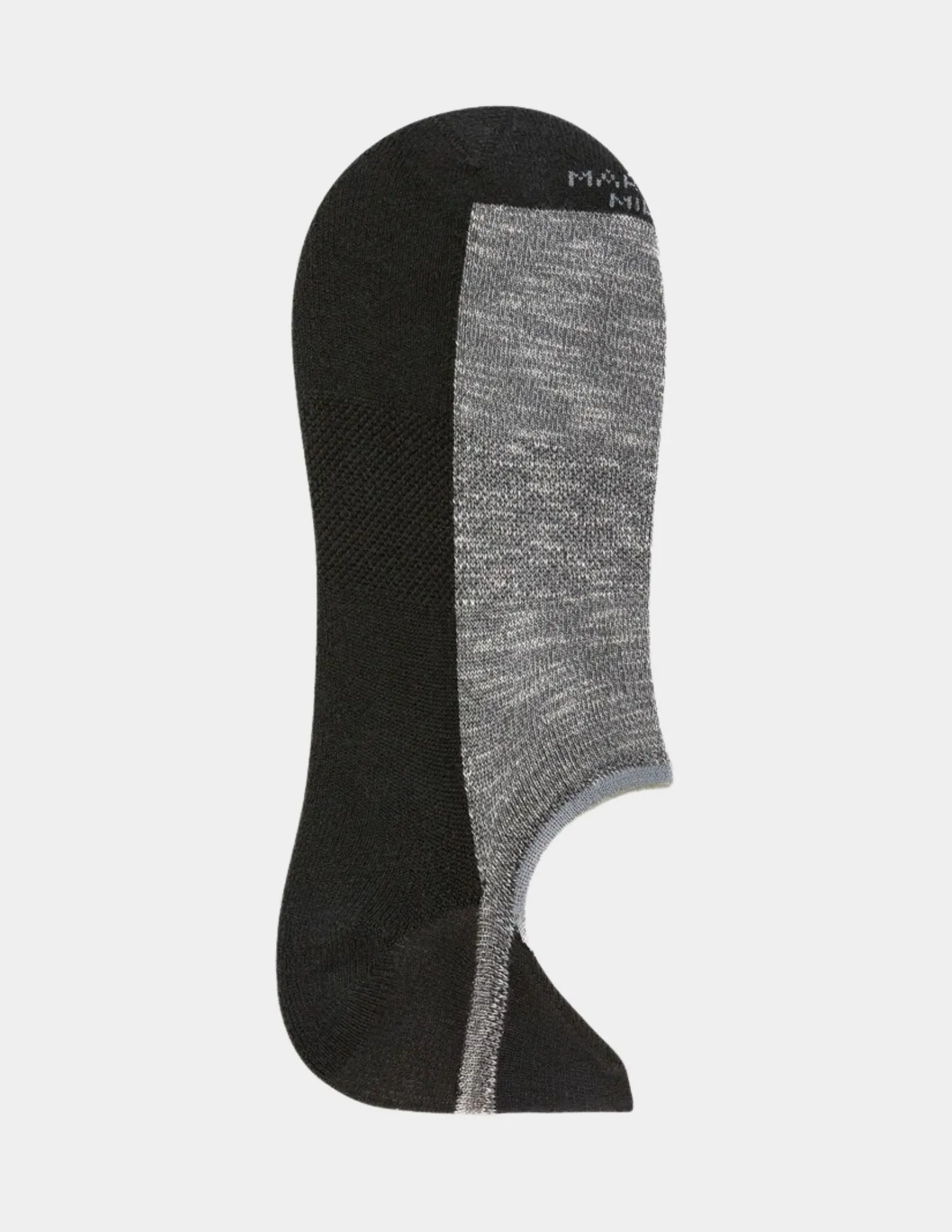 No Show Sneaker Bicolor Socks | Black/Flannel