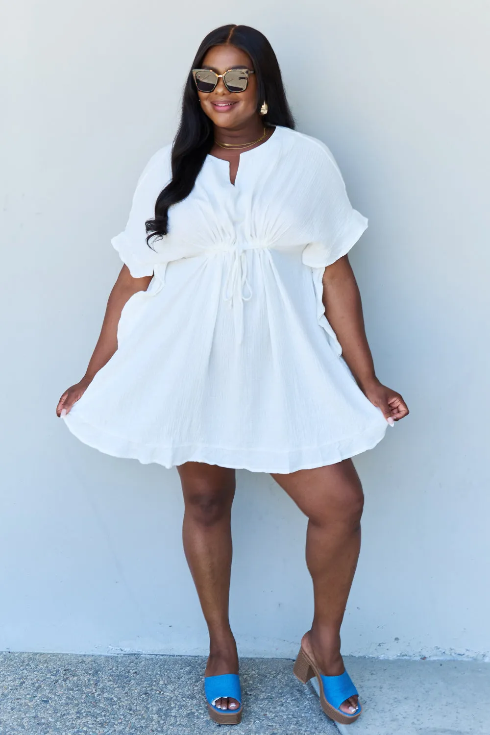 Out Of Time Ruffle Hem Dress