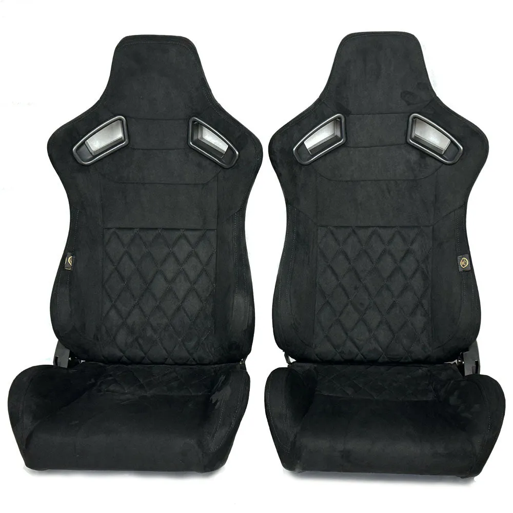 Pair BB6 RS Diamond Stitch Suede Fabric Seats   Universal Runners