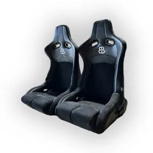 Pair BB8 Reclining Bucket Sports Racing Seats   Runners