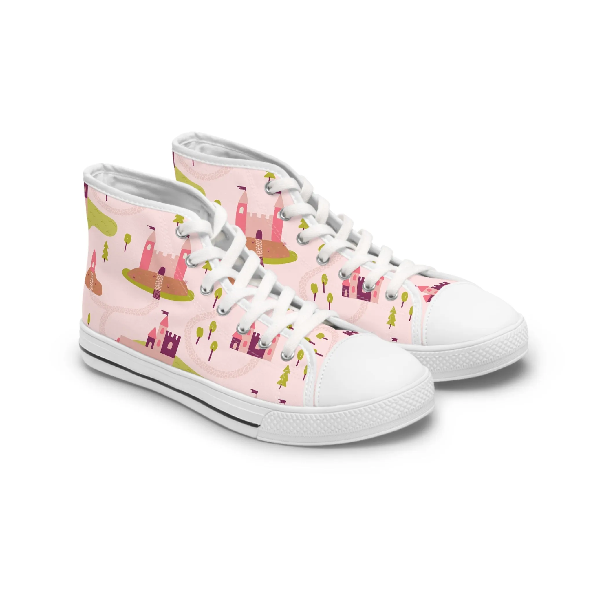 Pink Castle Women's High Top Sneakers