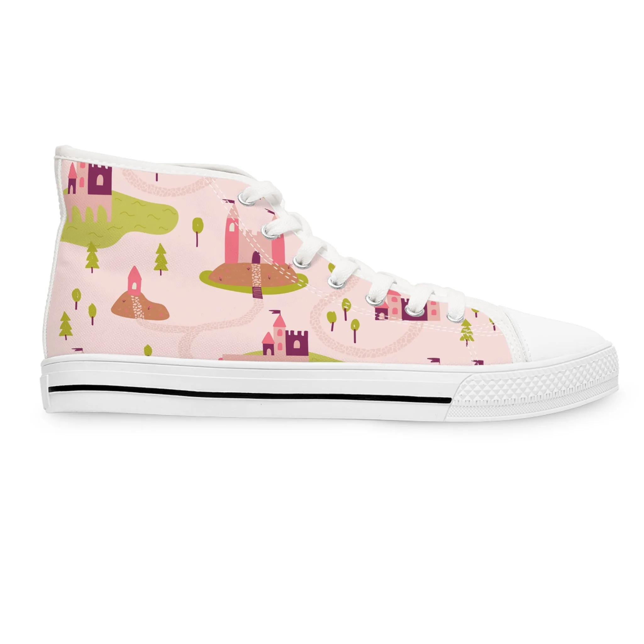 Pink Castle Women's High Top Sneakers