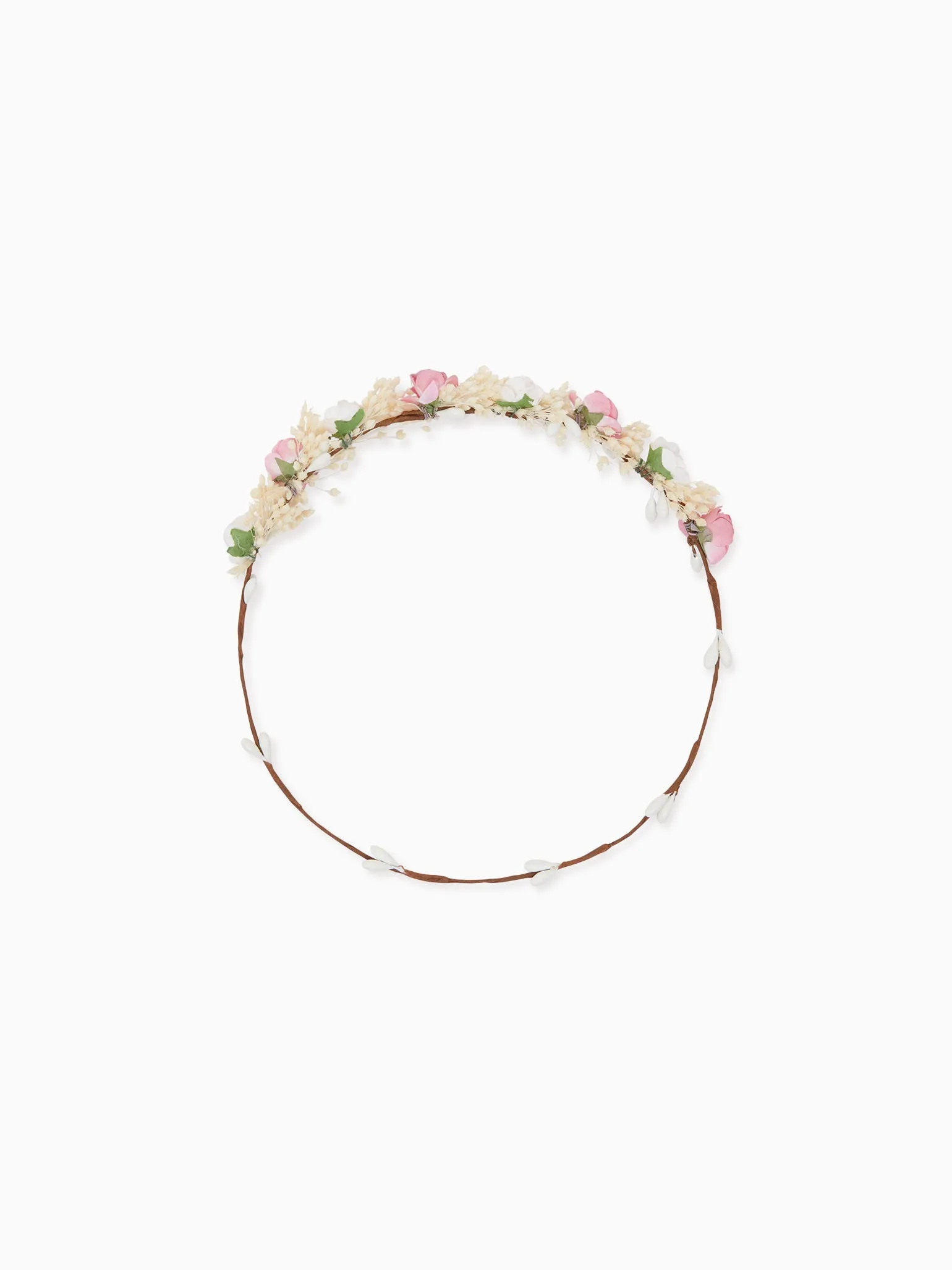 Pink Midi Floral Girl Hair Garland