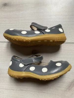 PJ's Gray Polka Dot Velcro Shoes