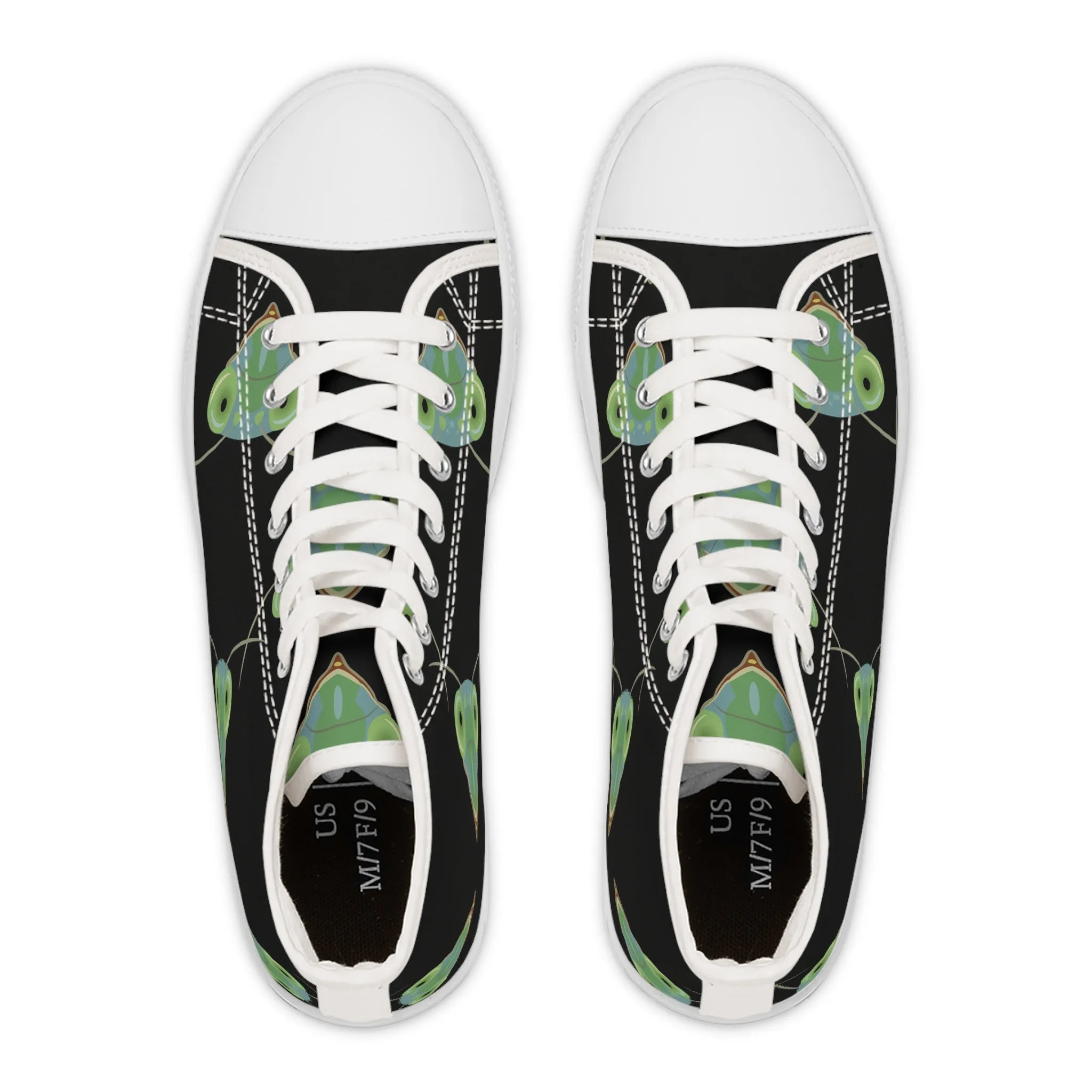 Praying Mantis Women's High Top Sneakers