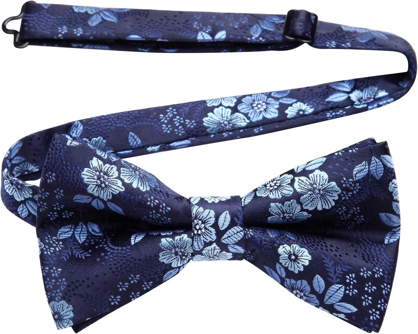 Professional Title: "Men's Pre-Tied Paisley Bow Tie and Pocket Square Set for Wedding Party"