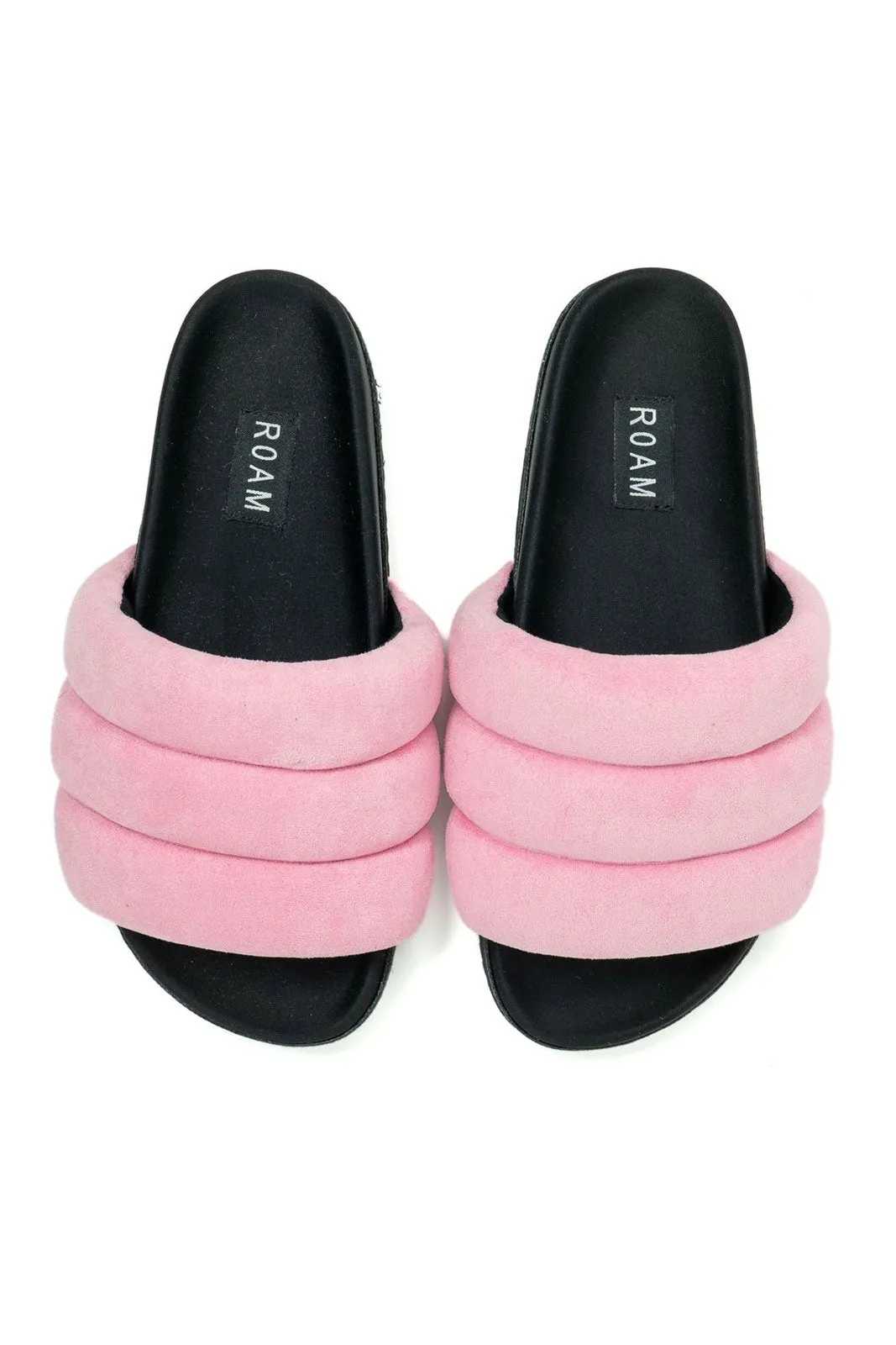 Puffy Sandal, Pink Suede