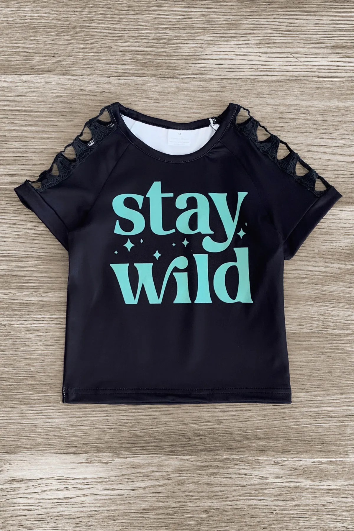 "Stay Wild" Mint Suede Short Set