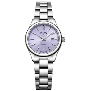 Rotary Oxford  Auto Ladies Silver Watch LB05092/75