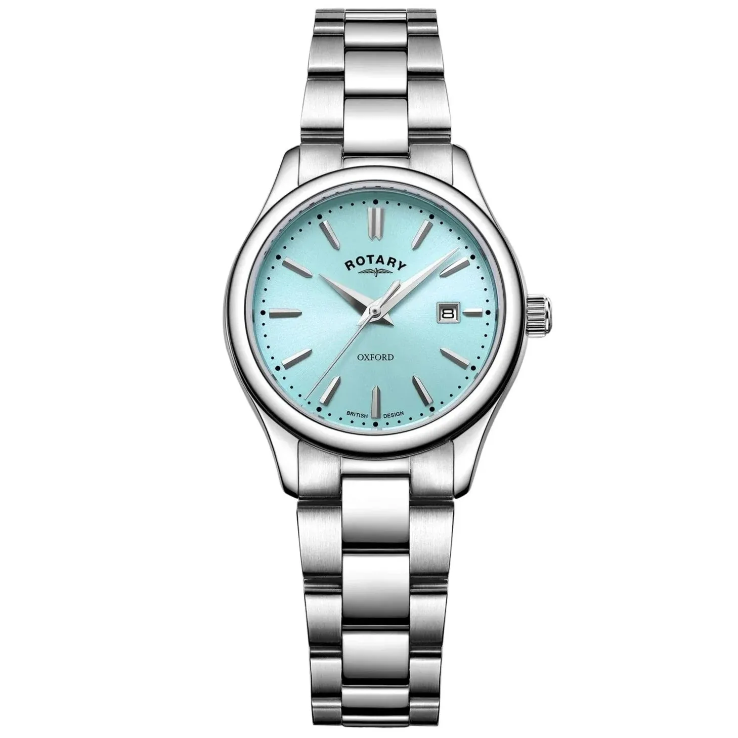 Rotary Oxford  Auto Ladies Silver Watch LB05092/77