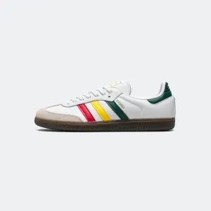 Samba OG 'Reggae' - White/Yellow-Collegiate Green